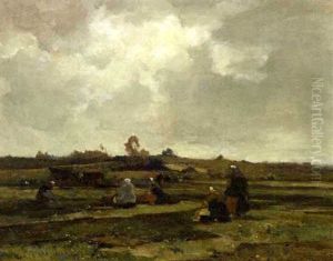Netmenders In The Dunes Of Scheveningen