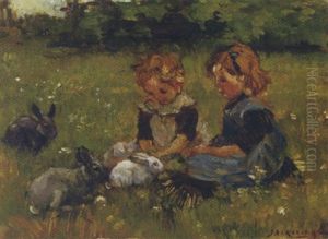 Little Friends by Johannes Evert Hendrik Akkeringa