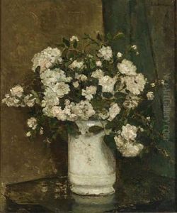A Flower Still Life by Johannes Evert Hendrik Akkeringa