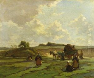 Nettenboetsters: Fisherwomen Mending Nets In The Dunes