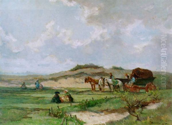 Fisherfolk In The Dunes - view 1