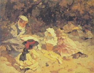 A Picknick In The Dunes by Johannes Evert Hendrik Akkeringa