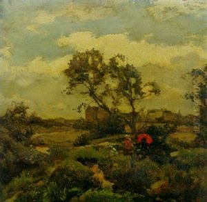 A Summer`s Day In The Dunes, Near The Hague by Johannes Evert Hendrik Akkeringa