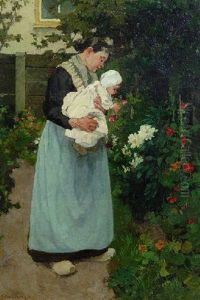 A Summer Garden by Johannes Evert Hendrik Akkeringa