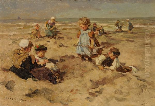 Children On The Beach - view 1