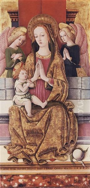The Madonna And Child With Two Angels - view 1