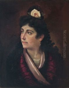 Joven Con Mantilla De Madronos by Jose Maria Alarcon