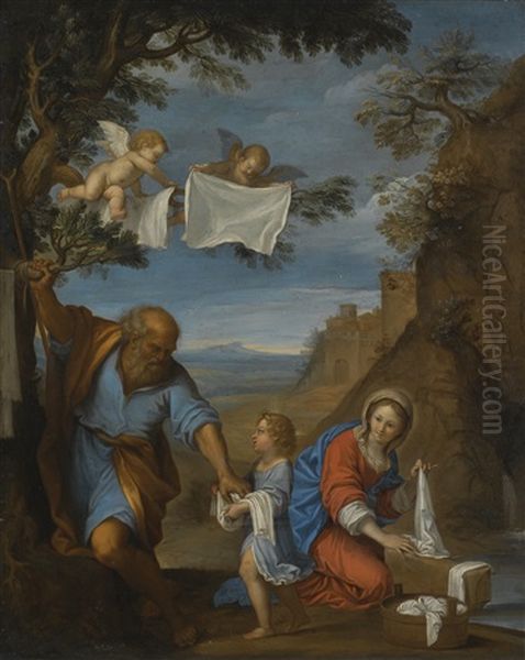 The Holy Family In A Landscape - view 1