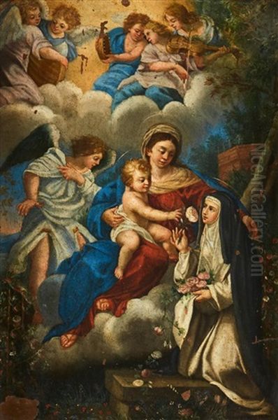 St Rosalia Before The Madonna And Child - view 1