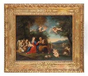 Riposo Durante La Fuga In Egitto by Francesco Albani