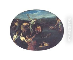 Caccia Al Cervo by Francesco Albani