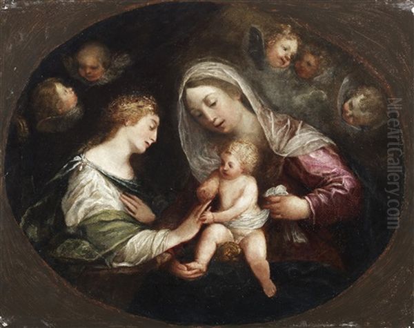 The Mystic Marriage Of Saint Catherine - view 1