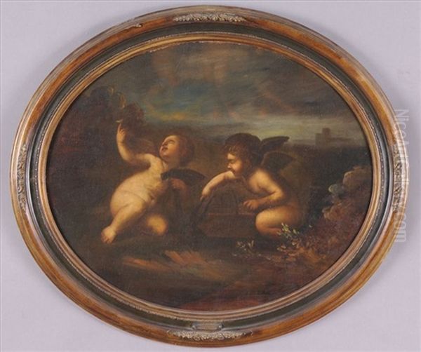 Cherubs At Play (pair) - view 1