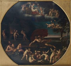 Allegorie Du Feu by Francesco Albani