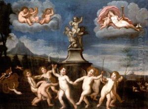 The Dance Of Cupids by Francesco Albani