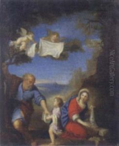 Holy Family (la Laveuse) by Francesco Albani