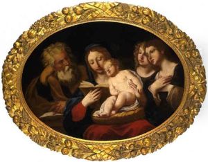 La Sacra Famiglia Con Due Angeli La Sacra Famiglia Con Due Angeli