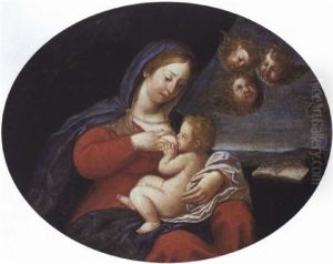 Vierge Allaitant L'enfant by Francesco Albani
