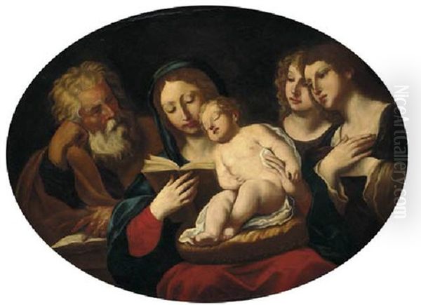 The Holy Family With Two Angels - view 1