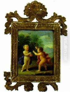 Putti Catching A Bird by Francesco Albani