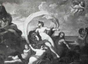 The Triumph Of Amphitrite by Francesco Albani