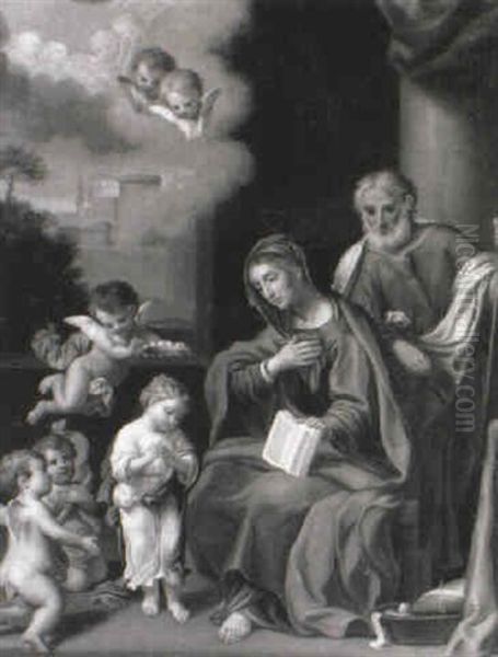 The Holy Family With Angels - view 1
