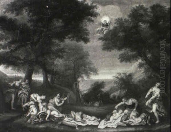 Diana's Maidens Disarming Cupid And Amoretti - view 1