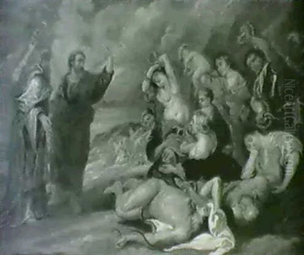 Moses Og Israeliterne I Orkenen (kopi Efter) - view 1