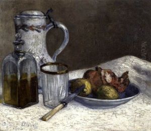 Nature Morte, Flacon, Grenades, Citrons Nature Morte, Flacon, Grenades, Citrons