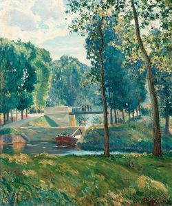 Le Canal Du Midi, Paysage D'ete by Gustaf Albert