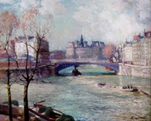 La Seine, Paris by Gustaf Albert