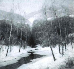 Stream In The Valley, Winter Stream In The Valley, Winter