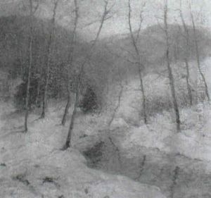 Stream In Winter Twilight