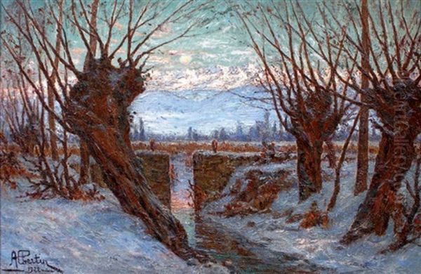 Crepuscule D'hiver, La Chaine De Belledonne - view 1