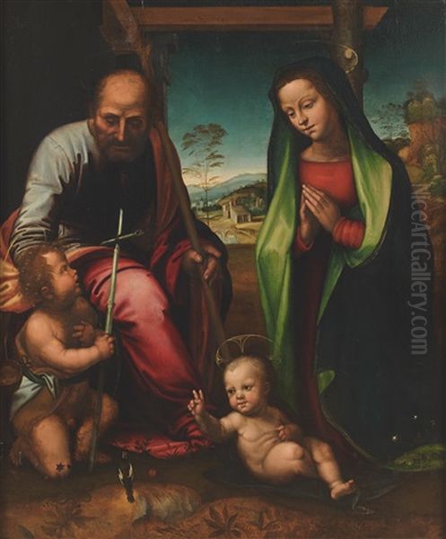 La Sainte Famille Avec Le Jeune Saint Jean Baptiste - view 1