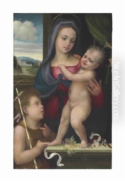 The Madonna And Child With Saint John The Baptist - view 1