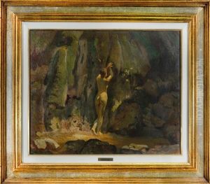 Nudo Nel Paesaggio by Oreste Albertini