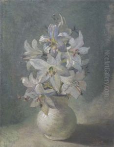 Vaso Di Gigli Bianchi