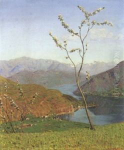 Primavera A Besano by Oreste Albertini