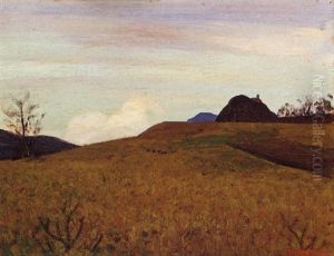 Val Ceresio - La Nube Rosa by Oreste Albertini