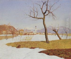 Besano Sotto La Neve by Oreste Albertini