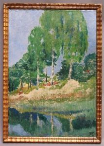 Landschaft Mit Birken by Albinmueller