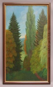 Landschaft Mit Grosen Baumen Landschaft Mit Grosen Baumen