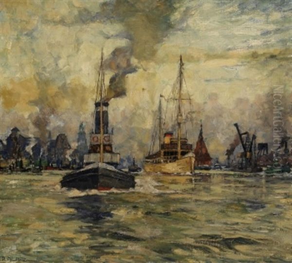 Morgenstimmung Im Hamburger Hafen - view 1