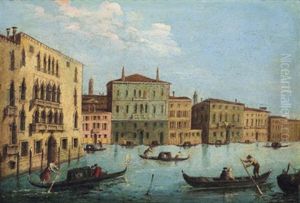Vista Sul Canal Grande A Venezia: Blick Auf Den Canal Grande In Venedig by Francesco Albotti