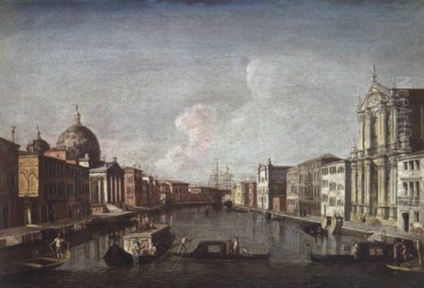 Il Canal Grande Di Venezia Verso Santa Chiara - view 1