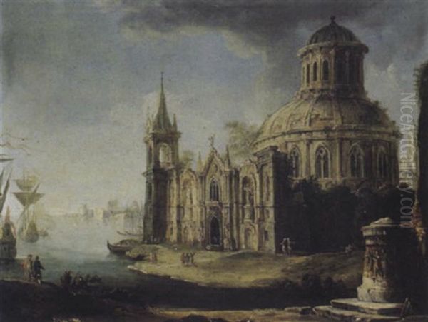 Phantastische Architekturen An Einem Seehafen - view 1