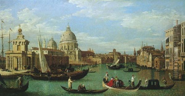 Vista Del Gran Canal De Venecia Con La Iglesia De Santa Maria Della Salute - view 1