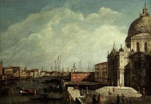 Santa Maria Della Salute, Venice, With The Entrance To The Grand Canal And The Bacino Beyond