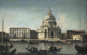Santa Maria Del Salute From The Grand Canal, Venice by Francesco Albotti